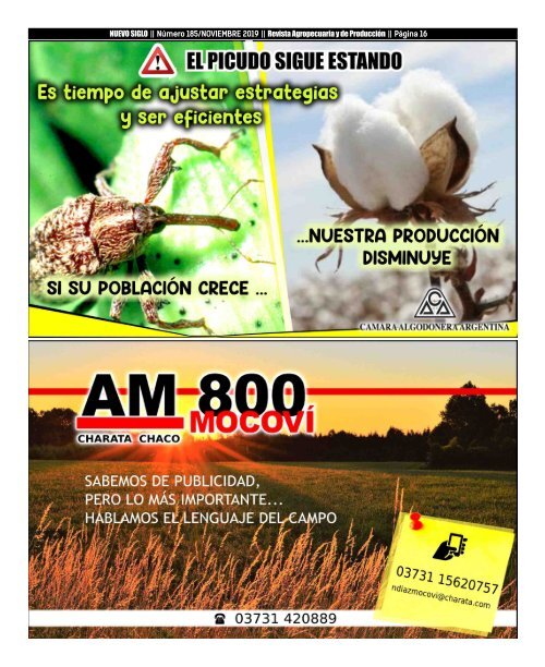 Revista Agropecuaria Nuevo Siglo 185