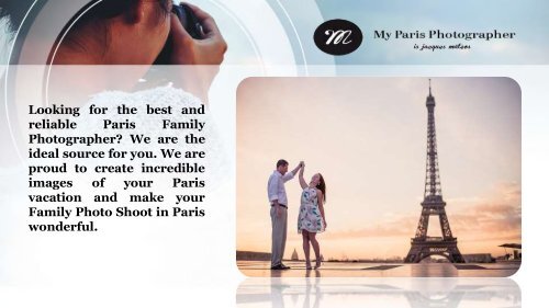 Find most trusted Family Photographer in Paris