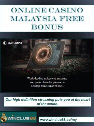 Online Casino Malaysia Free Bonus