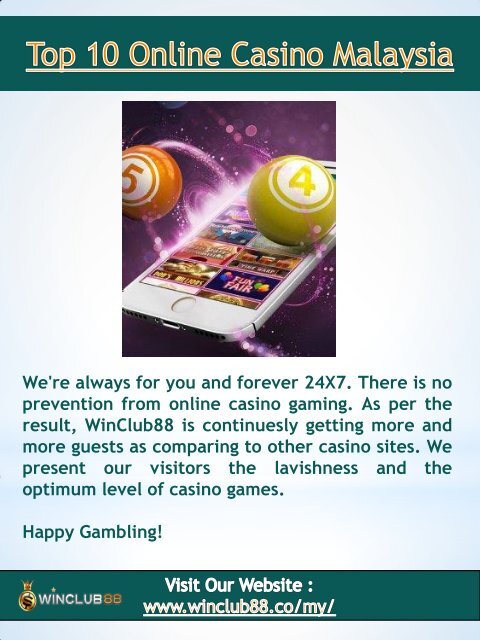 Trusted Online Casino Malaysia 2019