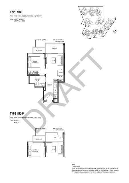 Parc Komo 1 Bedroom Floorplans