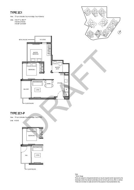 Parc Komo 2 BR floorplans