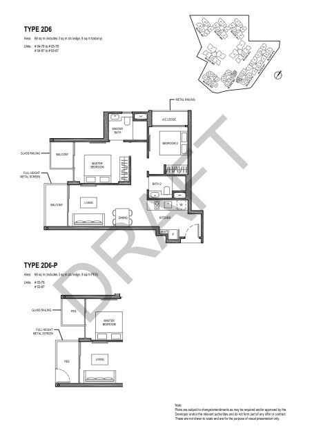 Parc Komo 2 BR floorplans