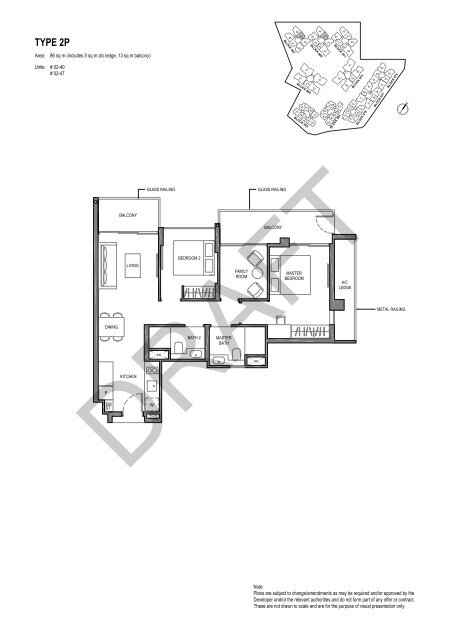 Parc Komo 2 BR floorplans