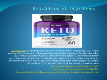 Keto Advanced - Solution That Gives A Slim Looks