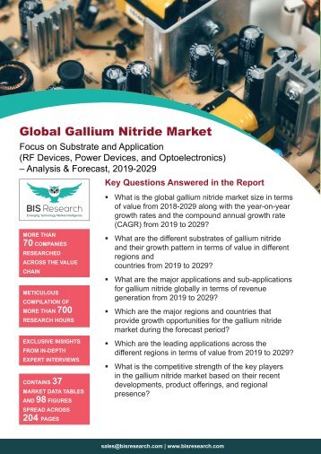 Gallium Nitride Market Forecast, 2019-2029