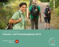 Saarpfalz-Kreis: Urlaubs- und Freizeitsangebote 2019