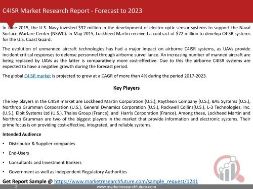 C4ISR Market Research Report- Global Forecast to 2023