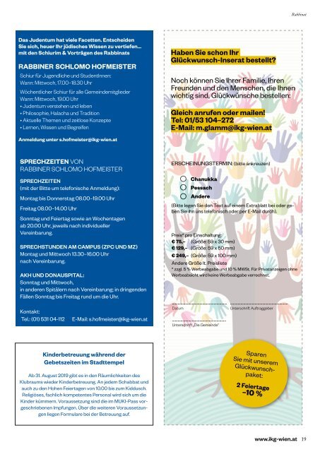 Gemeinde Insider November 2019