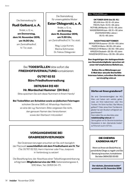 Gemeinde Insider November 2019