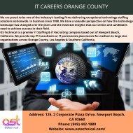 IT careers Orange County