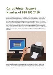 Call at Printer Support Number +1 888 995 2410