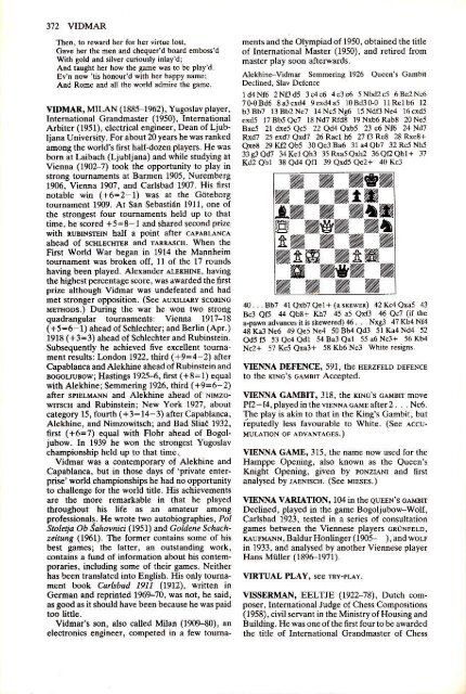 chess-The Oxford Companion to Chess - First Edition by David Hooper &amp; Kenneth Whyld