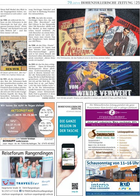 2019/45 - 70 Jahre Hohenzollerische Zeitung