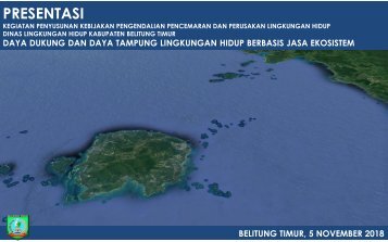 Daya Dukung dan Daya Tampung Lingkungan Hidup Berbasis Jasa Ekosistem