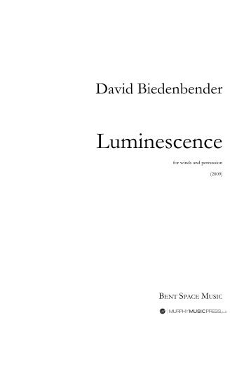 Luminescence - David Biedenbender
