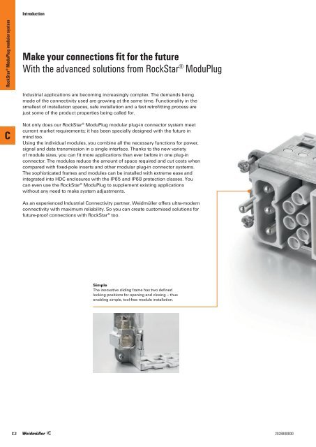 Weidmueller Heavy Duty Connectors 