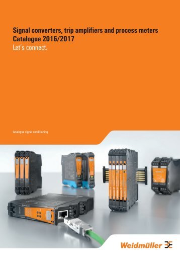 Weidmueller Signal Converters, Trip Amplifiers and Process Meters