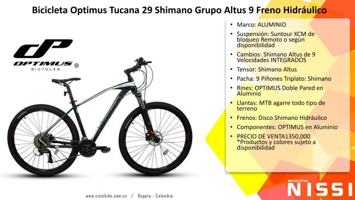 Marco optimus tucana 29 outlet
