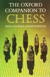 chess-The Oxford Companion to Chess - First Edition by David Hooper & Kenneth Whyld