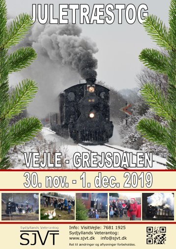 Juletræstog | Vejle - Grejsdalen | 30. nov. - 1. dec. 2019 | Sydjyllands Veterantog