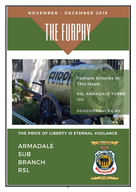 Furphy November-Dec 2019 Edition