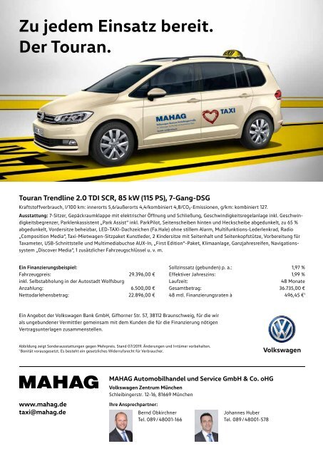 Taxi Times München - September 2019