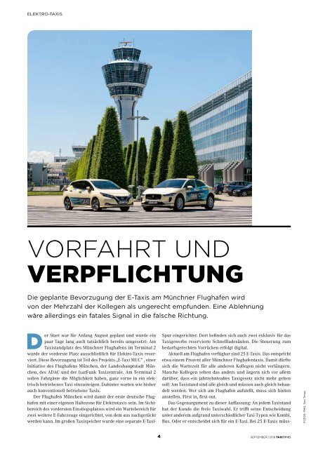 Taxi Times München - September 2019