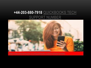 +44-203-880-7918 Quickbooks Tech Support Number