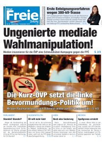 Ungenierte mediale Wahlmanipulation