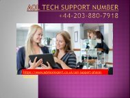 AOL Tech Support Number