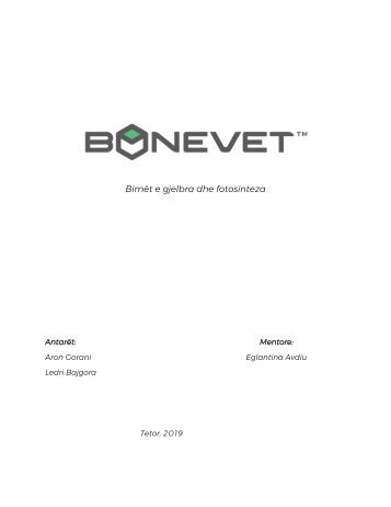 Bimet e Gjelberta dhe Fotosinteza
