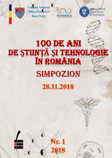 brosura 100 de ani de stiinta in  romania