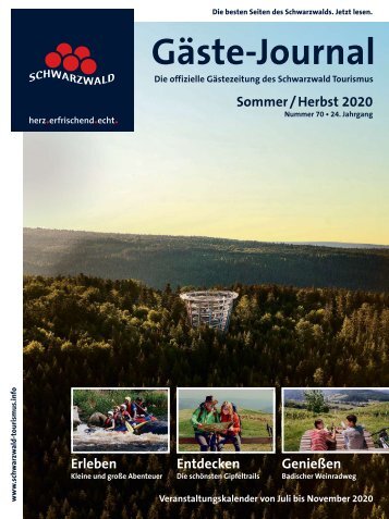 Schwarzwald Gäste-Journal Sommer/Herbst 2020