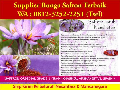 PREMIUM !! CALL : 0812-3252-2251 (Tsel), Jual Supplier Bunga Saffron Samarinda Malaysia, 