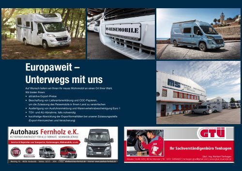 MS Reisemobile Firmenbroschüre