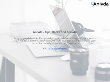 Anivda.com - Tips, Hacks and Growth