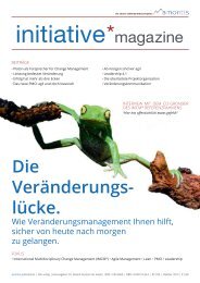 Die Veränderungslücke - initiative*magazine #12 (Deutsche Ausgabe)