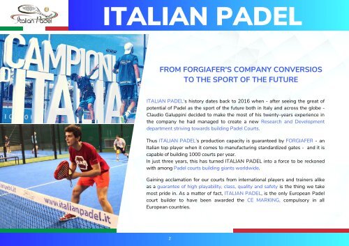 Italian Padel English Brochure 2019