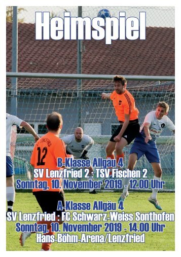 SV Lenzfried Heimspiel Ausgabe 6 Saison 2019-2020