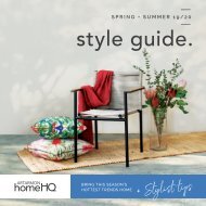 Home HQ Artarmon Spring & Summer Style Guide