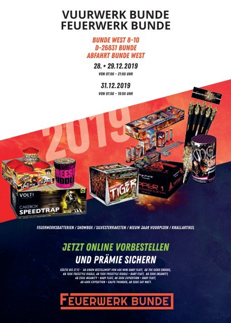 Feuerwerk Bunde Katalog 2019