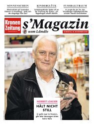 s'Magazin usm Ländle, 10. November 2019
