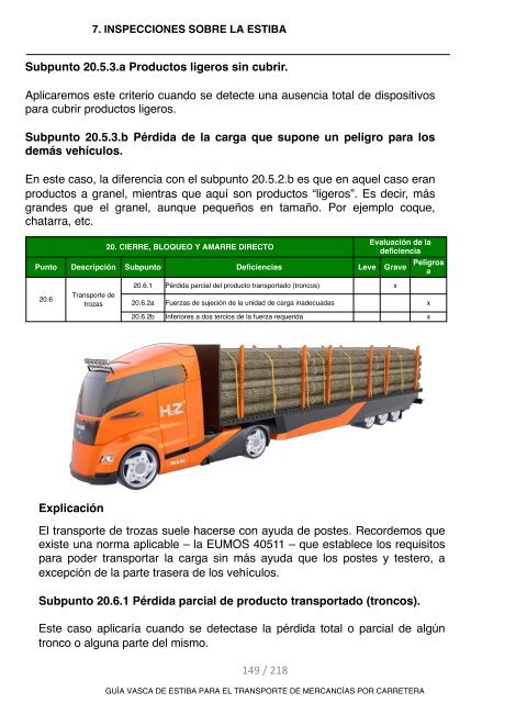 GUIA VASCA DE ESTIBA PARA EL TRANSPORTE DE MERCANCIAS POR CARRETERA