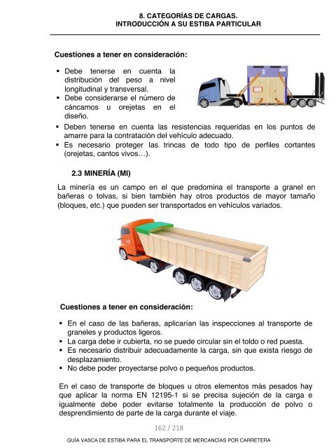 GUIA VASCA DE ESTIBA PARA EL TRANSPORTE DE MERCANCIAS POR CARRETERA