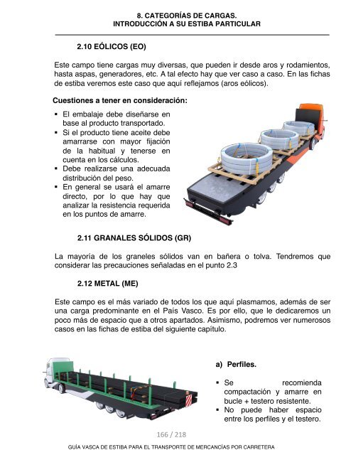 GUIA VASCA DE ESTIBA PARA EL TRANSPORTE DE MERCANCIAS POR CARRETERA