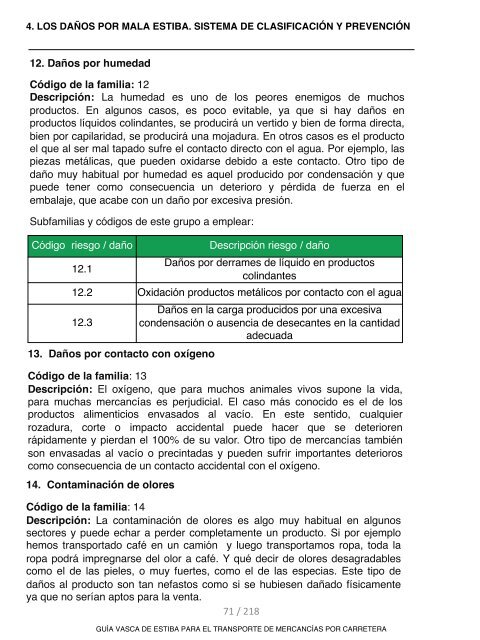 GUIA VASCA DE ESTIBA PARA EL TRANSPORTE DE MERCANCIAS POR CARRETERA