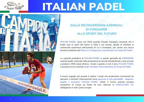 Italian Padel: brochure Novembre 2019