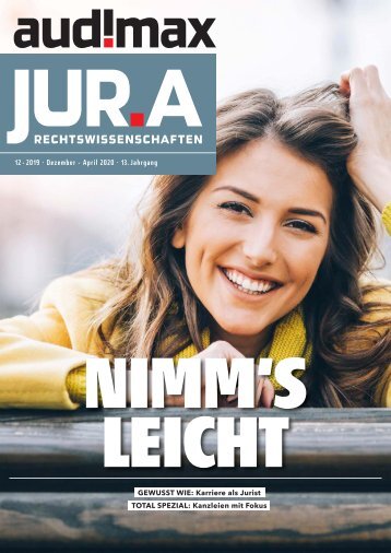 audimax JUR.A 12-2019 - Karrieremagazin für Juristen