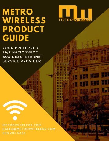Metro Wireless Product Guide Booklet